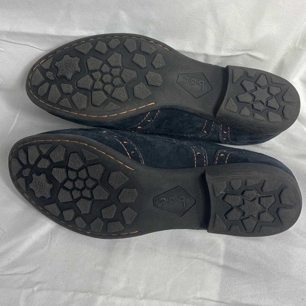 b.o.c. Born Concept Navy Blue Suede Wingtip Oxfords Lace Up Shoes C39034 SZ 7.5 - Picture 7 of 8